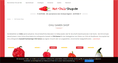 Desktop Screenshot of hot-chili-shop.de
