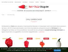 Tablet Screenshot of hot-chili-shop.de